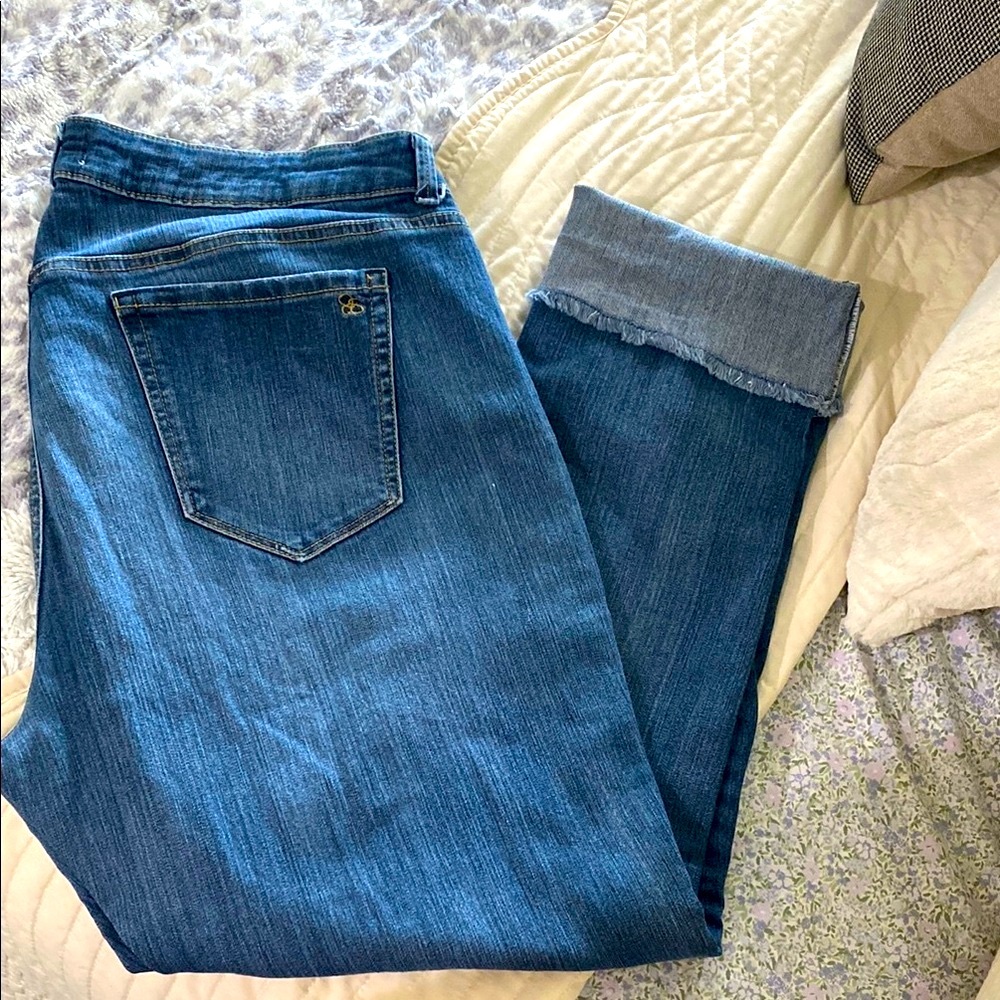 Jessica Simpson Classic Blue Denim Jeans - cropped